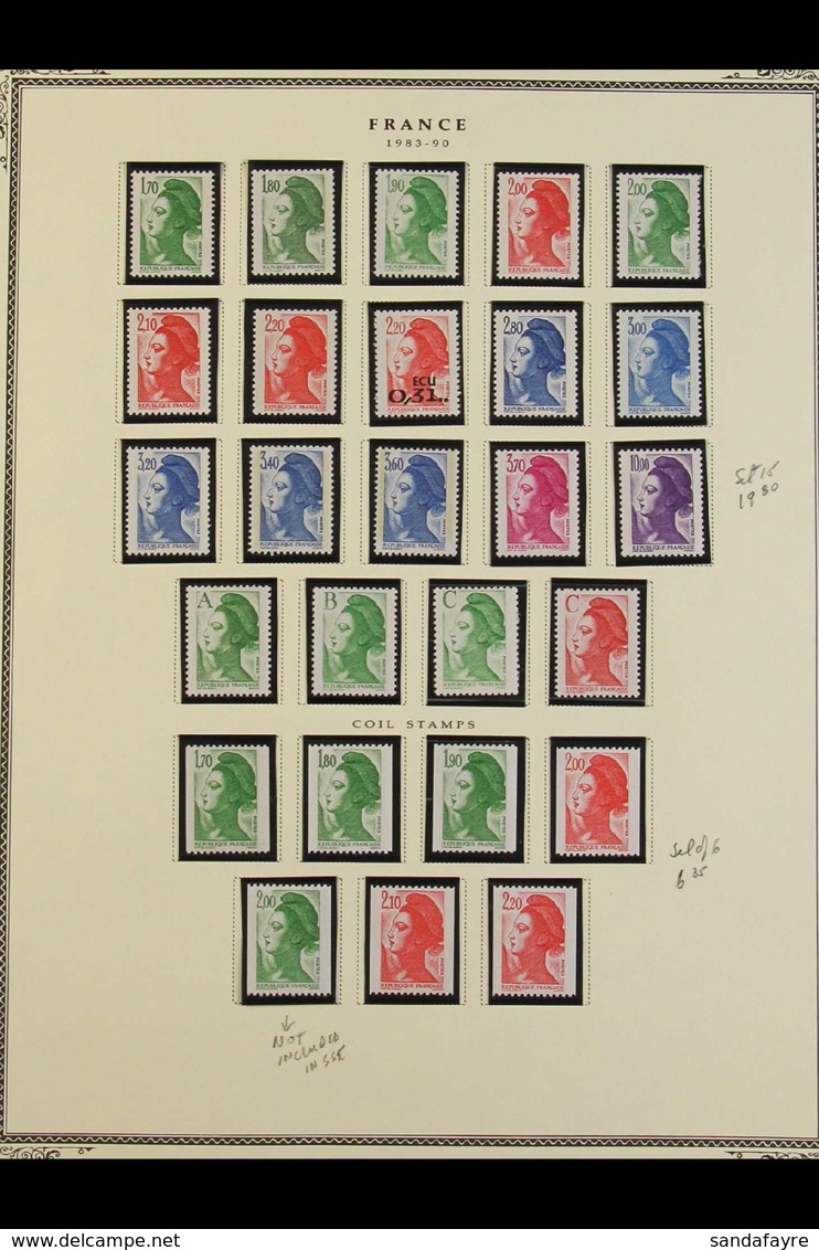 1970-1995 COMPREHENSIVE SUPERB NEVER HINGED MINT COLLECTION In Hingeless Mounts On Specialty Pages, All Different, Almos - Otros & Sin Clasificación
