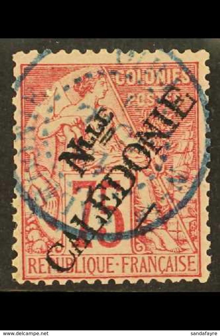 NEW CALEDONIA 1892 75c Carmine On Rose, P.14x13½, Yvert 33, SG 29, Very Fine Used With Blue C.d.s. Postmark. For More Im - Otros & Sin Clasificación