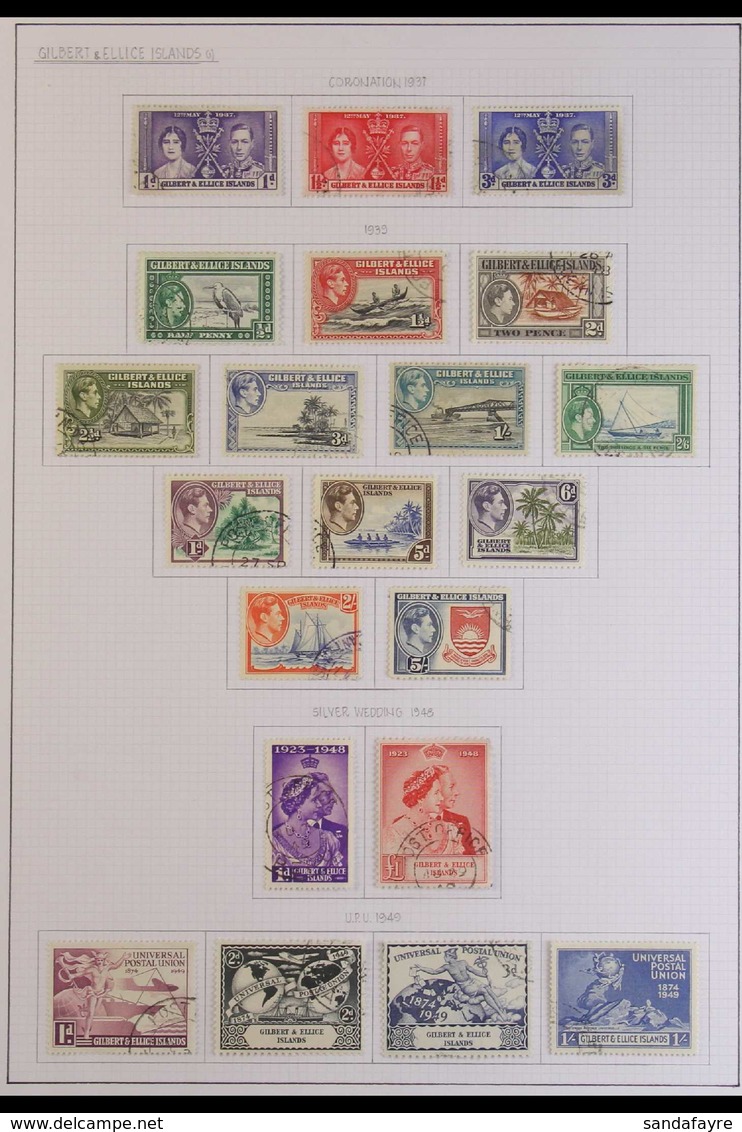 1937-66 ALL DIFFERENT Used Collection Of Complete Sets. Useful, Highly Complete Range (35+ Stamps) For More Images, Plea - Islas Gilbert Y Ellice (...-1979)