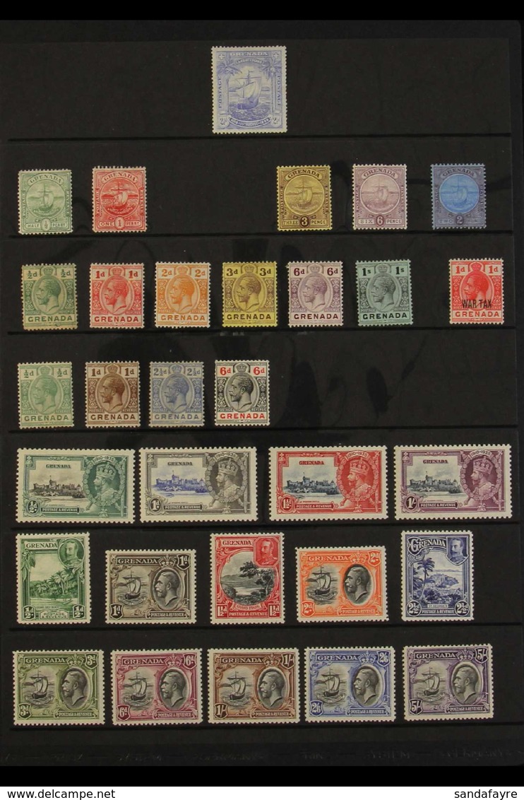 1898-1971 ALL DIFFERENT MINT COLLECTION Presented On A Series Of Stock Pages & Includes KGV Ranges With Defins To 1s, 19 - Granada (...-1974)