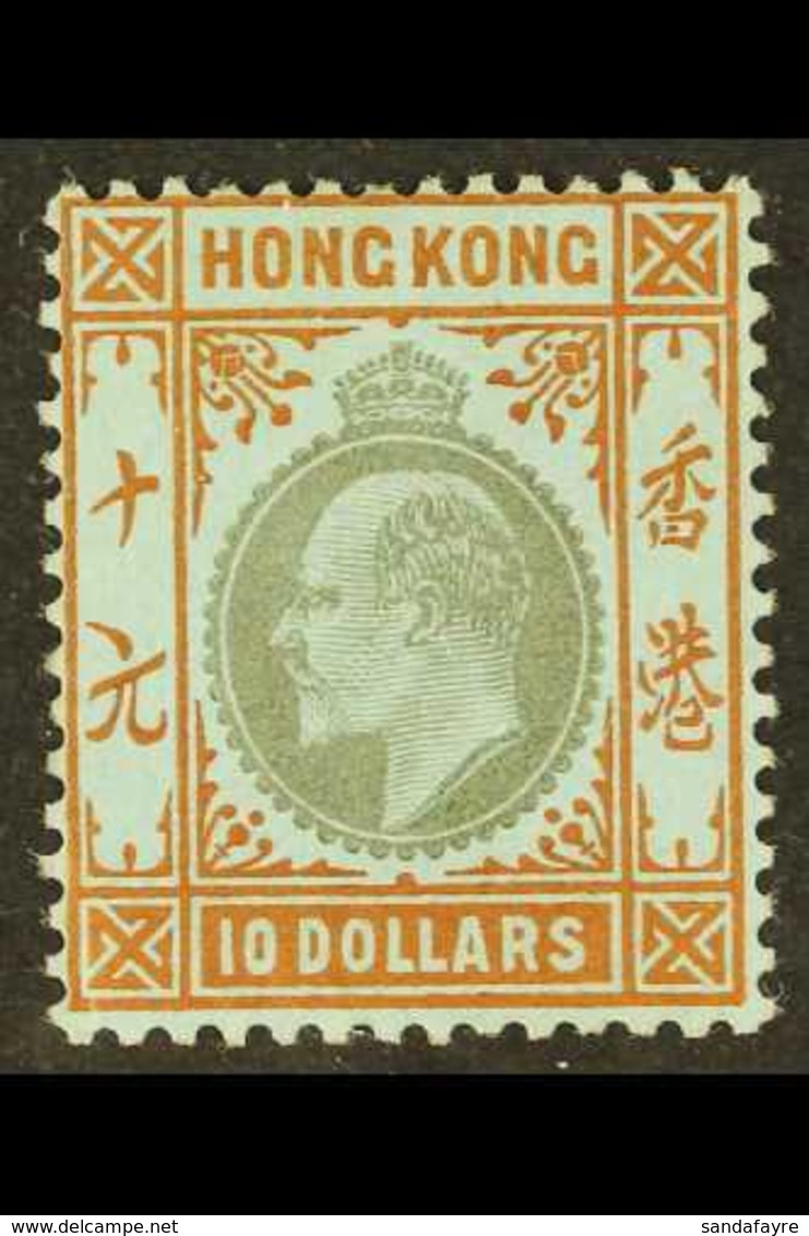 1903 $10 Slate And Orange / Blue, Wmk Crown CA, SG 76, Lightly Hinged Mint With Full Perfs & Striking Original Colours.  - Sonstige & Ohne Zuordnung