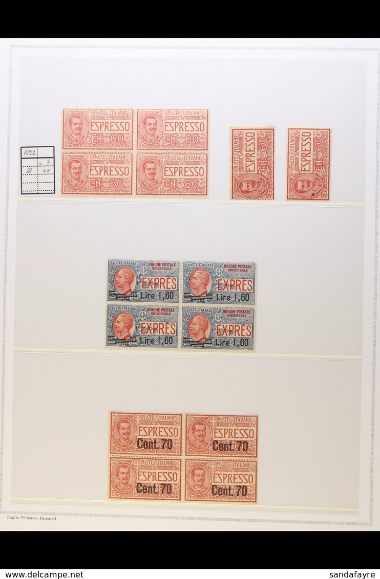 EXPRESS STAMPS 1903 -1945 Extensive Mint Collection, Chiefly NHM And With Many Blocks Of 4 And Including 1903 - 1922 Iss - Sin Clasificación