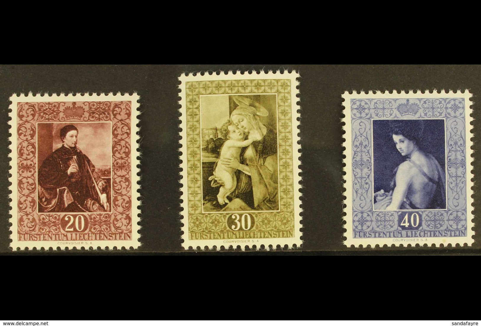 1952 Paintings Set, Mi 306/308, SG 305/07, Never Hinged Mint 93 Stamps) For More Images, Please Visit Http://www.sandafa - Other & Unclassified