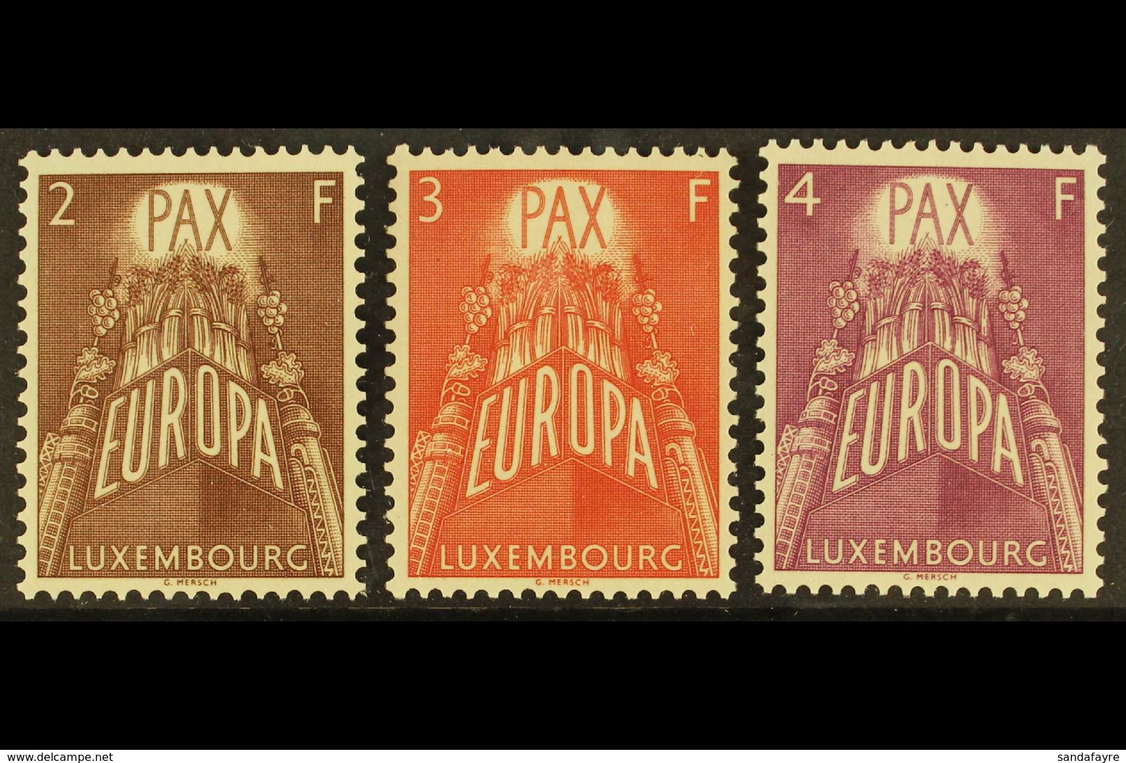 1957 Europa Set, Mi 572/74, SG 626/28, Never Hinged Mint (3 Stamps) For More Images, Please Visit Http://www.sandafayre. - Sonstige & Ohne Zuordnung