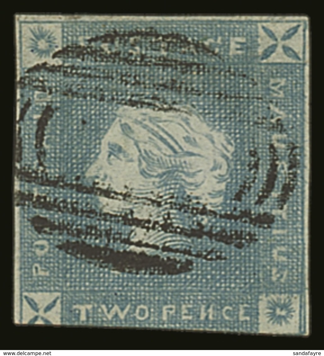 1859 2d Blue, "Lapirot", Early Impression In An Unusual Milky Blue Shades (another Example In Kanai Collection), SG 37,  - Mauricio (...-1967)