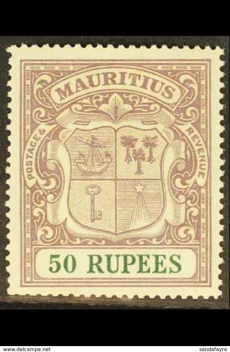 1921 50r Dull Purple And Green, SG 222, Very Fine Mint , Bottom Left Perfs Just Lightly Trimmed. Cat £950. For More Imag - Mauricio (...-1967)