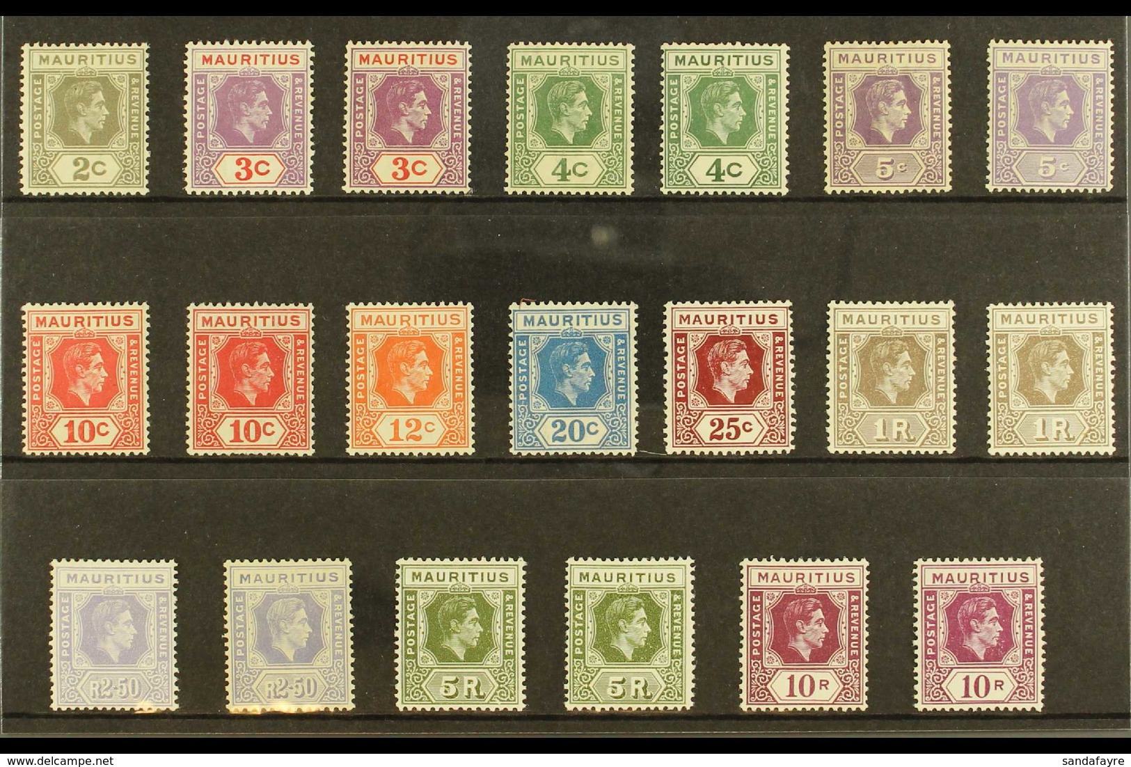 1938-49 Definitives Comprehensive Mint Range Includes The Complete Basic Set Of 12 (SG 252/63a) Plus In Addition Most Of - Mauricio (...-1967)