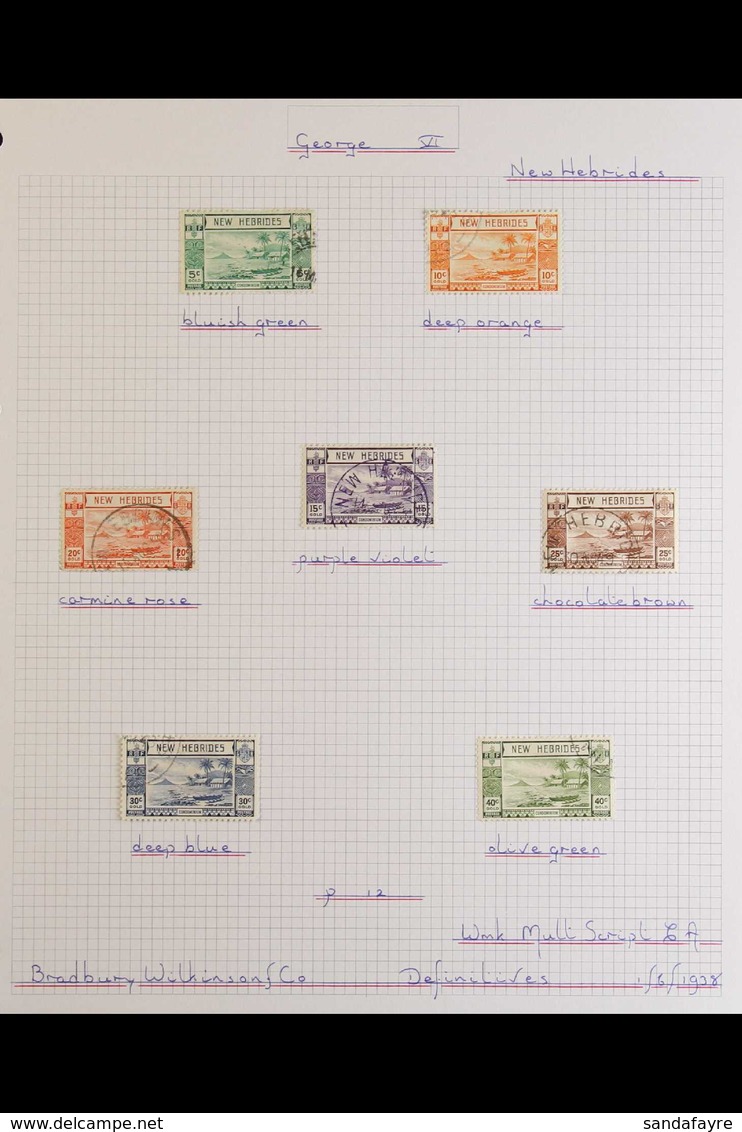 1938-53 KGVI VERY FINE USED COLLECTION Neatly Presented On Album Pages, We See 1938 & 1953 Definitives Sets, 1949 U.P.U. - Otros & Sin Clasificación