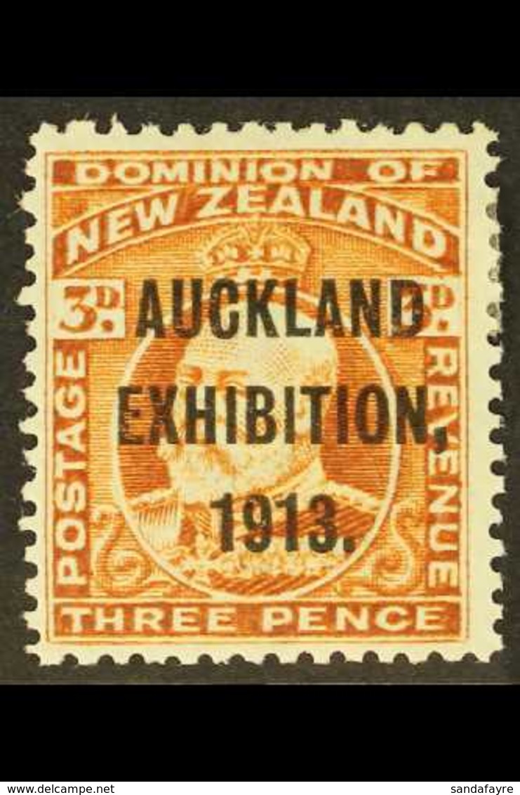 1913 3d Chestnut "AUCKLAND EXHIBITION 1913" Opt'd. SG 414, Very Fine Mint For More Images, Please Visit Http://www.sanda - Otros & Sin Clasificación