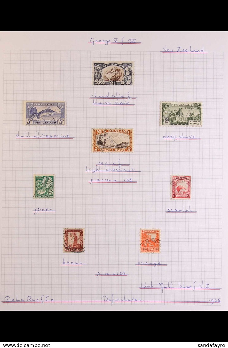 1936-52 Presented In An Album, Each Page Neatly Written Up, This Collection Contains Very Fine C.d.s. Used Stamps, Along - Otros & Sin Clasificación