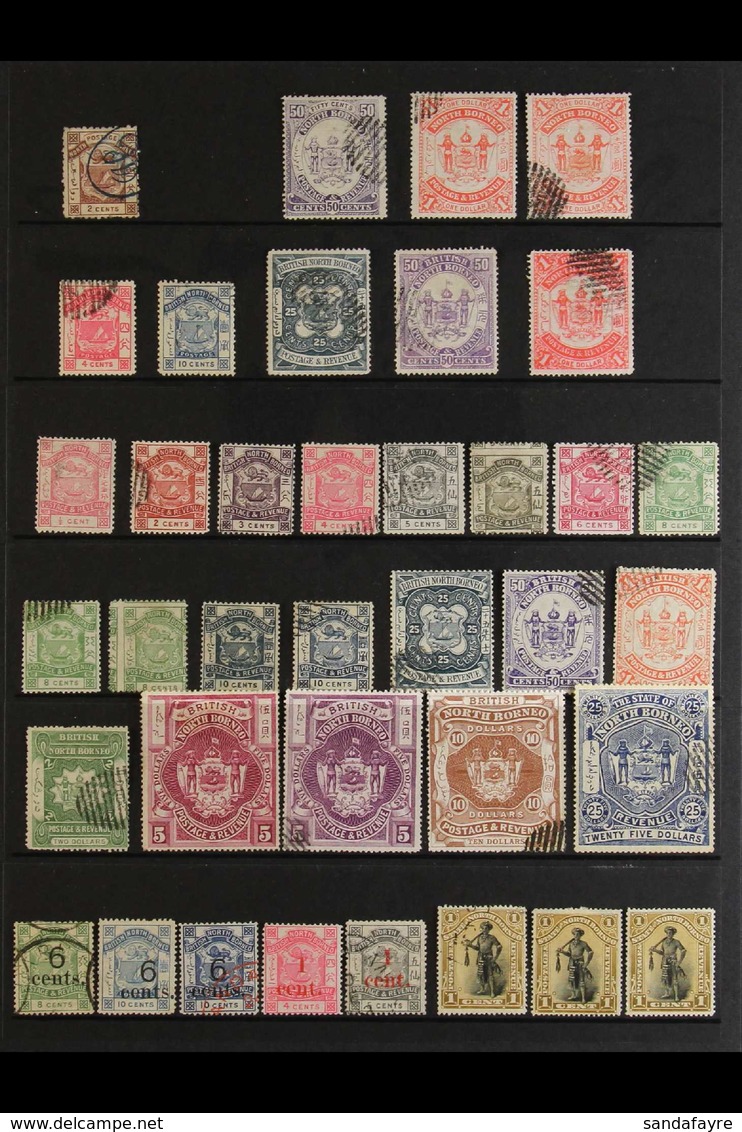 1883-1959 USED COLLECTION. A Most Useful, Used Collection With Plenty Of Cds Cancelled Examples & Dotted With Unused Ran - Borneo Septentrional (...-1963)