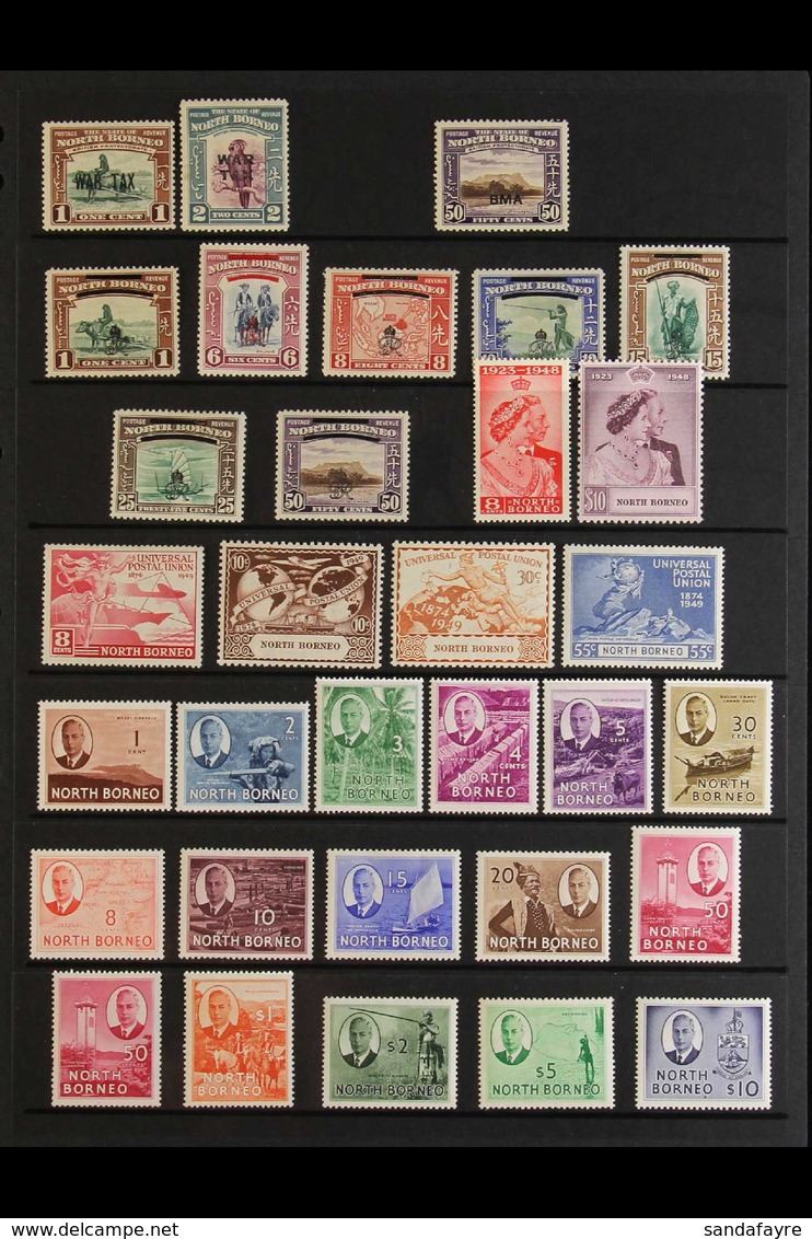 1941-1961 VERY FINE MINT COLLECTION An Attractive Collection Presented On A Pair Of Stock Pages That Includes 1947 Crown - Borneo Septentrional (...-1963)