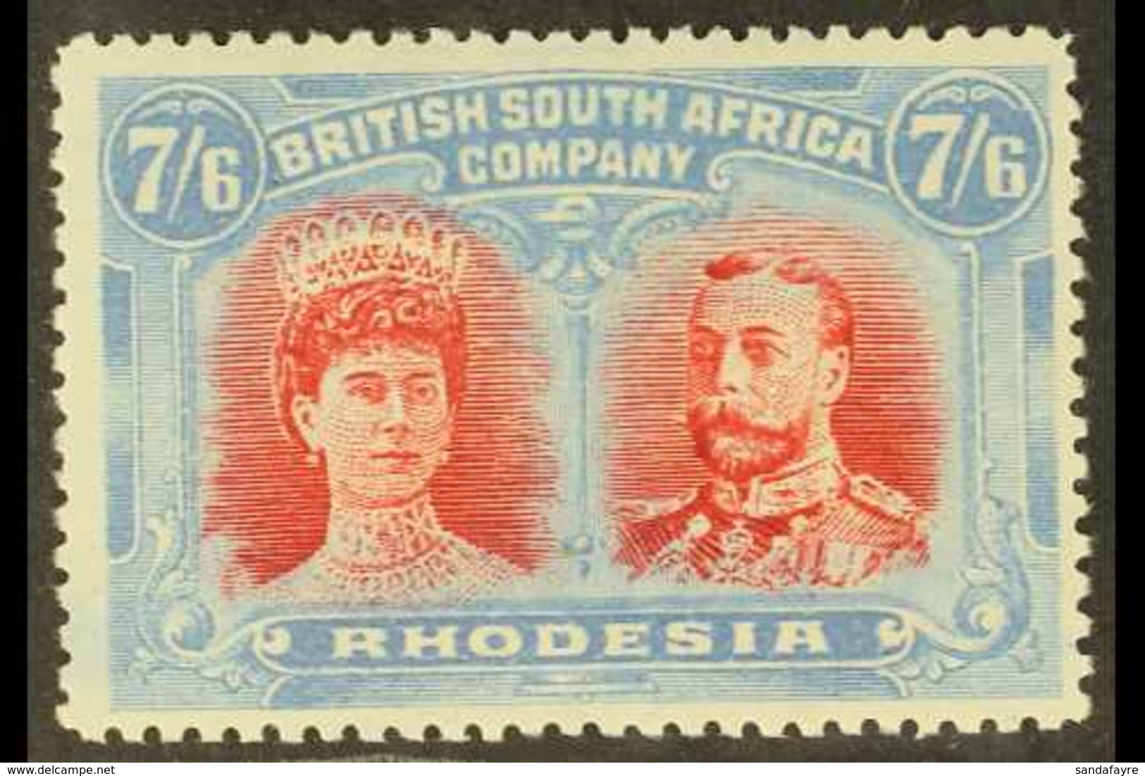 1910-13 7s6d Carmine & Pale Blue, Double Head, SG 160b, Fine Mint. For More Images, Please Visit Http://www.sandafayre.c - Otros & Sin Clasificación