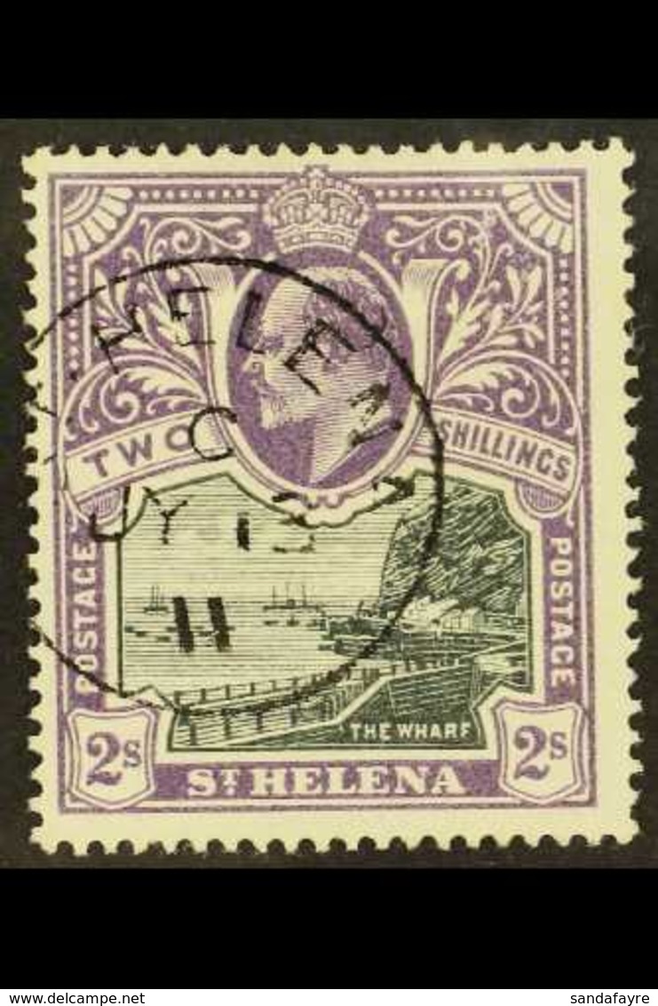 1903 2s Black & Violet, Wmk Crown CC, SG 60, Superb Used. For More Images, Please Visit Http://www.sandafayre.com/itemde - Isla Sta Helena