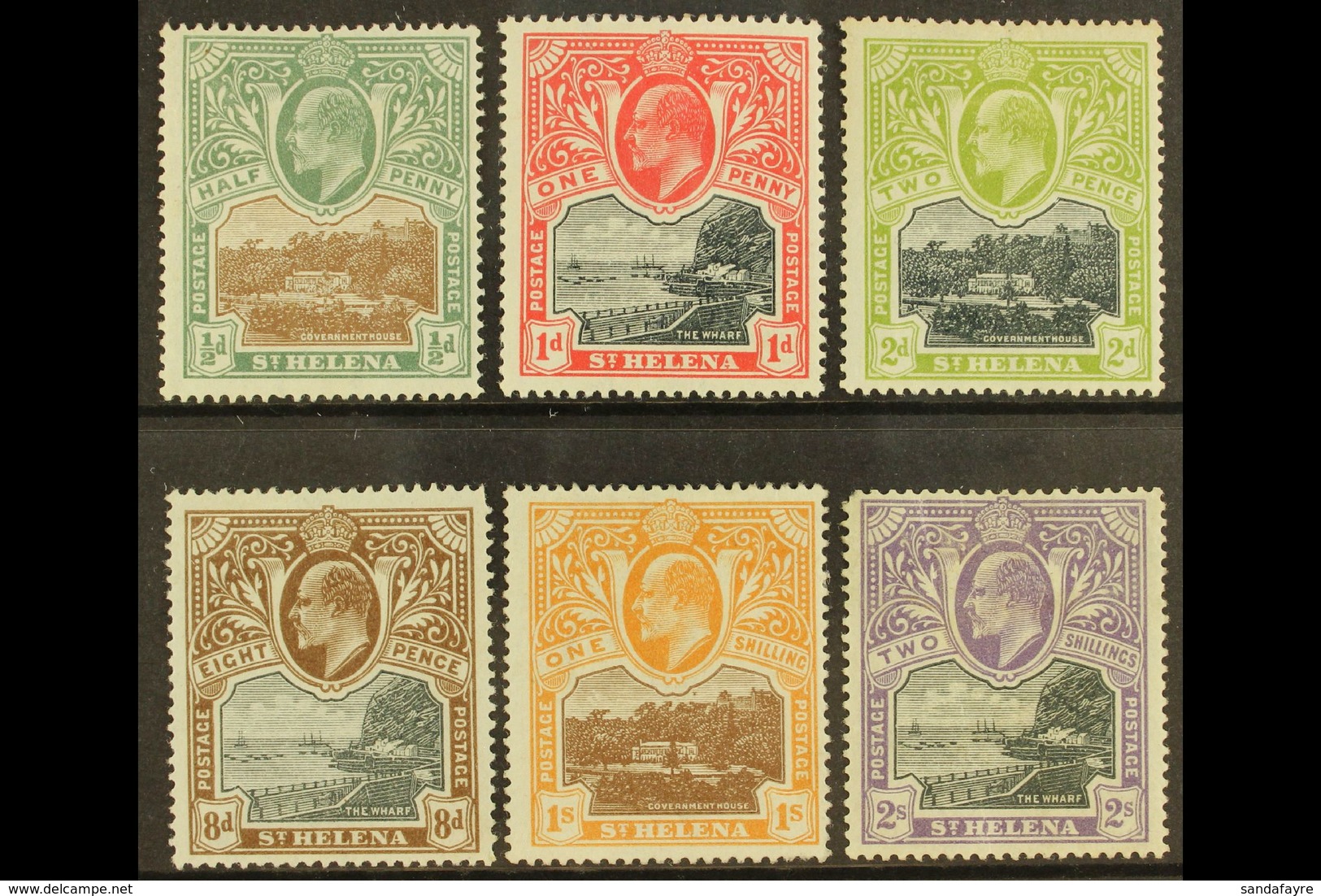 1903 Definitive Set, SG 55/60, Mint With Some Small Faults (6 Stamps) For More Images, Please Visit Http://www.sandafayr - Isla Sta Helena