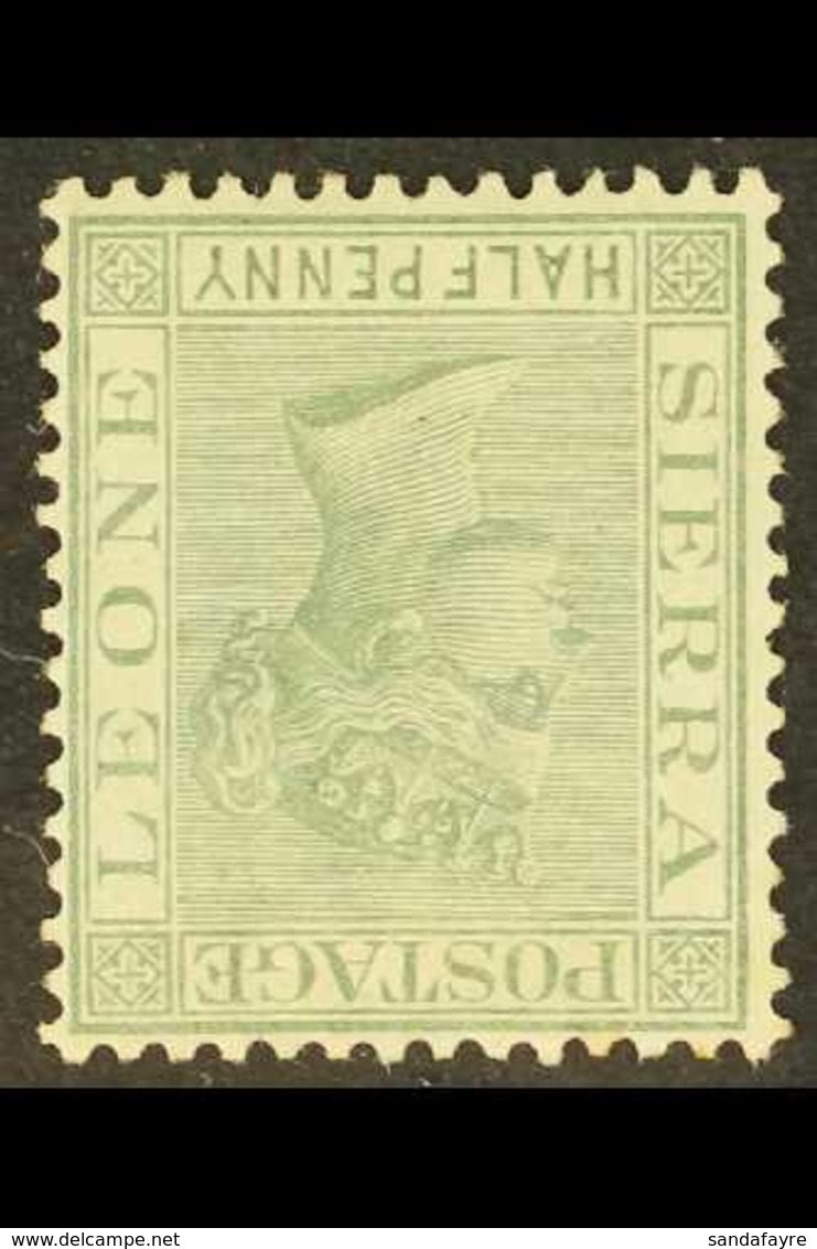 1884-91 ½d Dull Green WATERMARK INVERTED Variety, SG 27w, Fine Mint, Fresh & Scarce. For More Images, Please Visit Http: - Sierra Leona (...-1960)