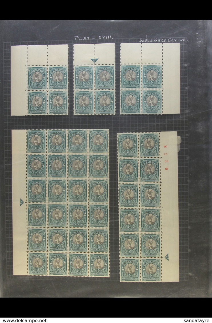 1937-47 Specialised Group Of HALFPENNY Issues, Mostly In Large Multiples With Arrow Margins (aiding Identification), We  - Sin Clasificación