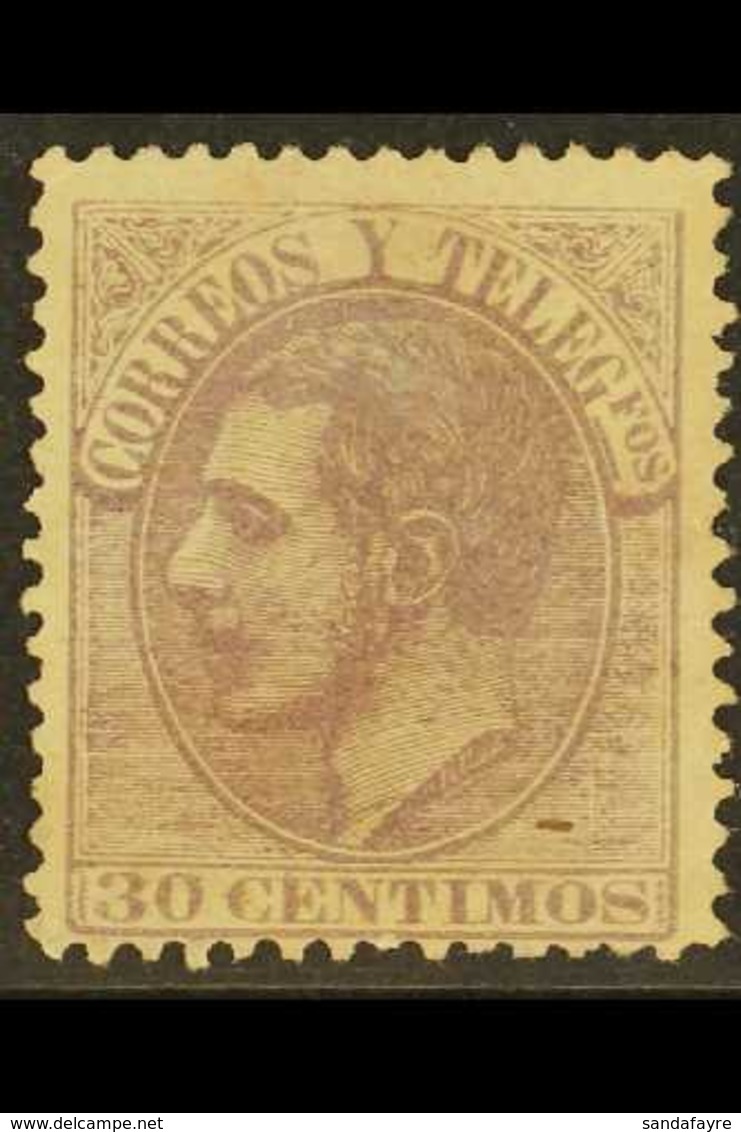 1882 30c Mauve Alphonso XII, SG 274 Or Michel 187, Very Fine Unused Without Gum. For More Images, Please Visit Http://ww - Otros & Sin Clasificación