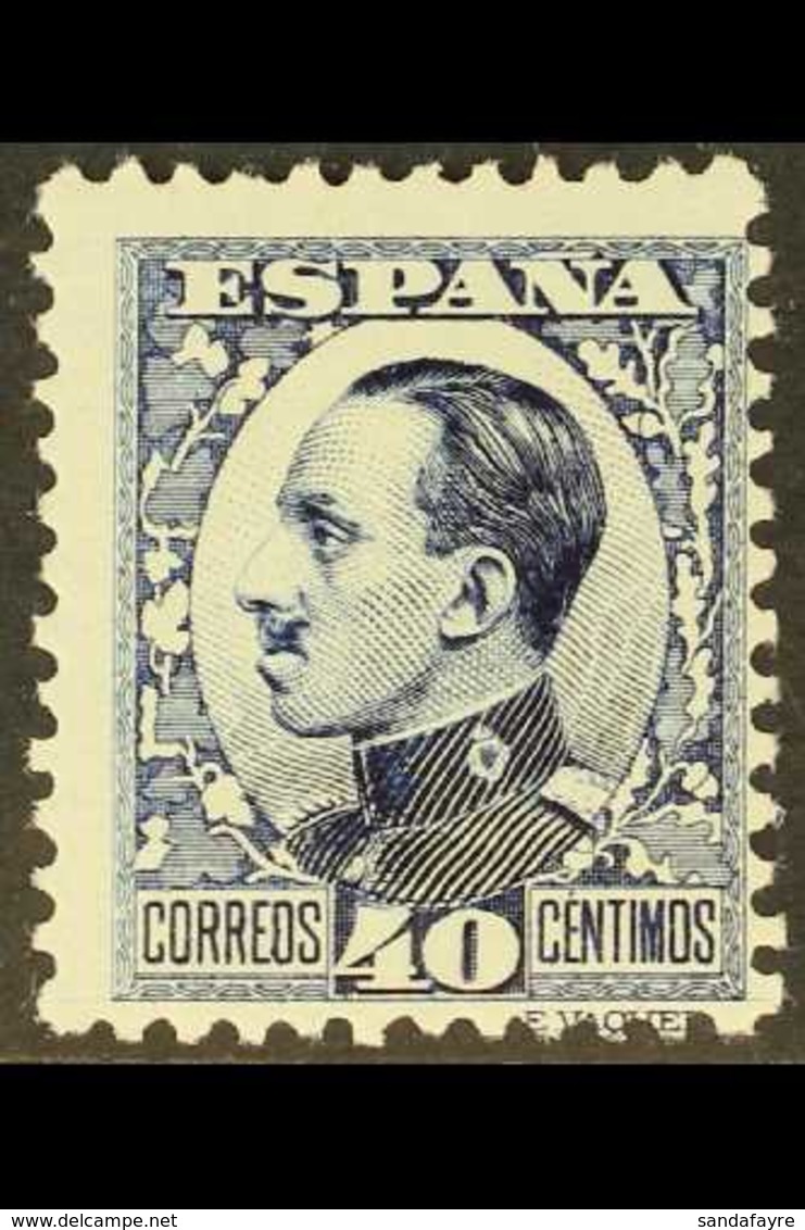 1930-31 40c Deep Blue King Type I With "A000,000" (SPECIMEN) Control Figures on Back, Edifil 497N (as SG 590, Michel 569 - Otros & Sin Clasificación