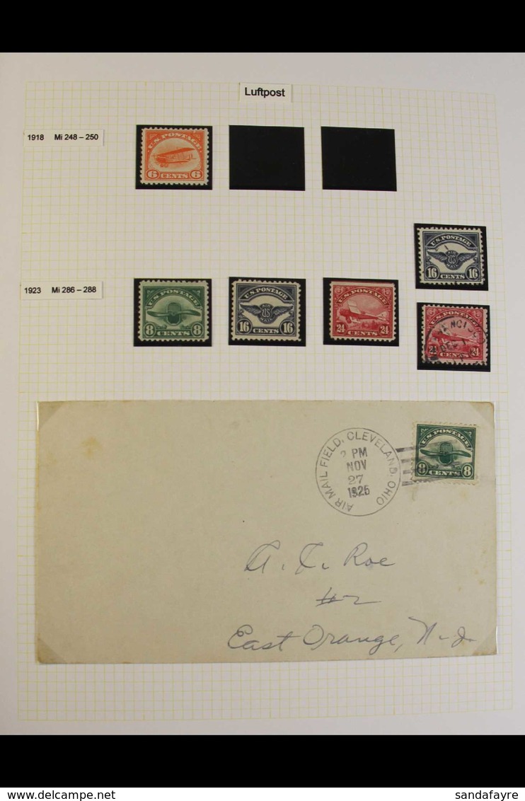 1918-91 AIRMAILS COLLECTION INTERESTING MINT / NHM & USED Stamps & Airmail Covers Presented In An Album, Includes 1918 C - Otros & Sin Clasificación