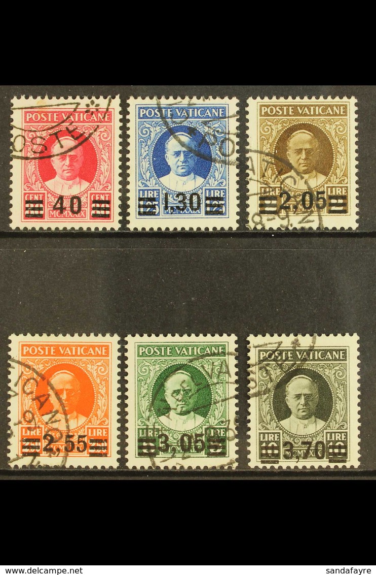1934 Provisional Surcharge Set Complete, Sass S7, Superb Used. Cat €2000 (£1460)  (6 Stamps) For More Images, Please Vis - Otros & Sin Clasificación