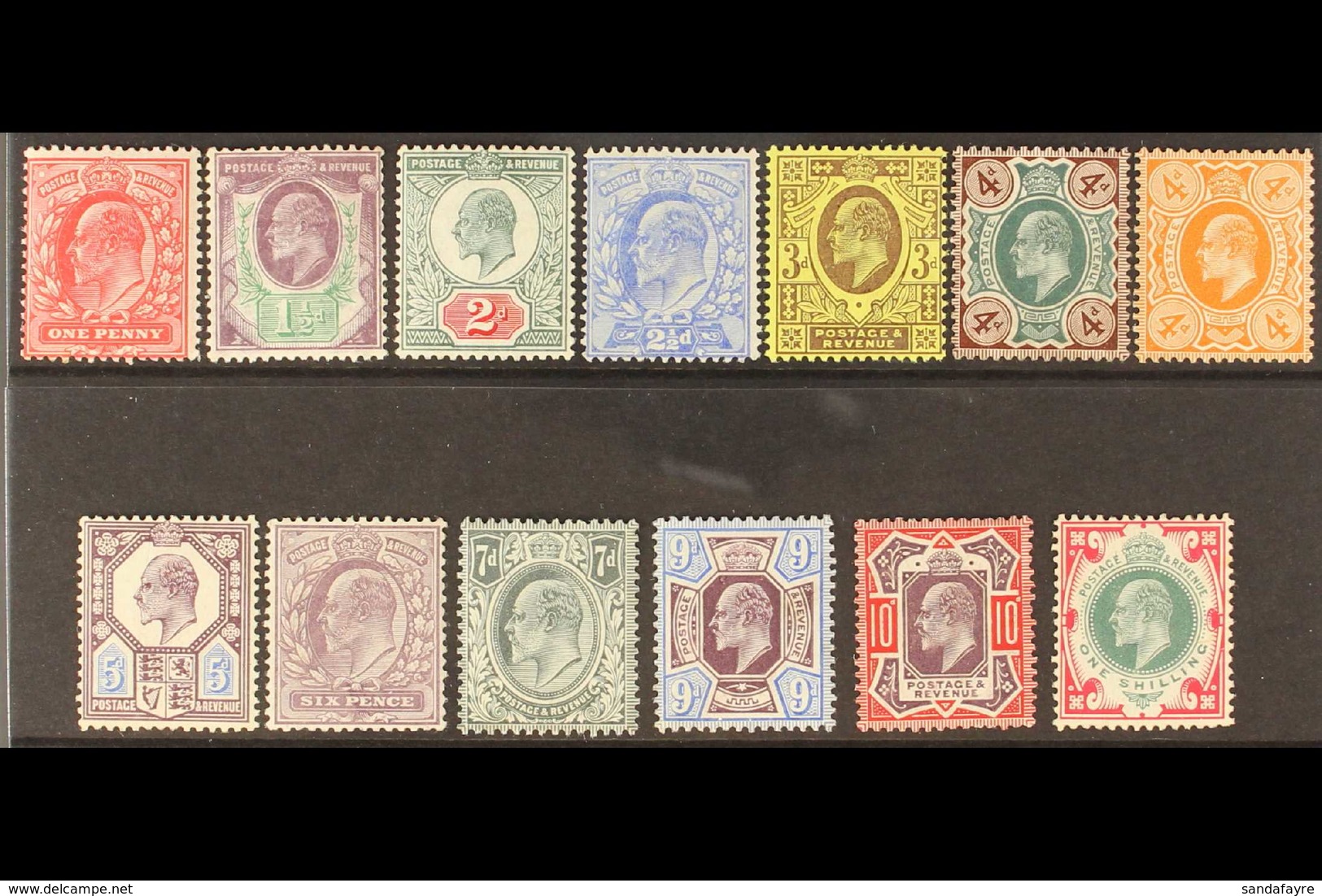 1902 Ed VII Complete Basic Set To 1s, DLR Printings, SG 219 - 257a, Very Fine And Fresh Mint. (13 Stamps) For More Image - Sin Clasificación