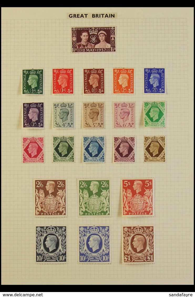 1937-51 COMPLETE MINT. A Lovely Fresh Complete Run From Coronation To The Festival Of Britain Set, SG 461/514, Note 1951 - Sin Clasificación