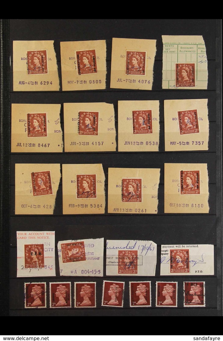 1953 - 1970 PRIVATE COMPANY OVERPRINTS An Attractive Collection Of Used Stamps With Various Private Handstamps & Overpri - Otros & Sin Clasificación