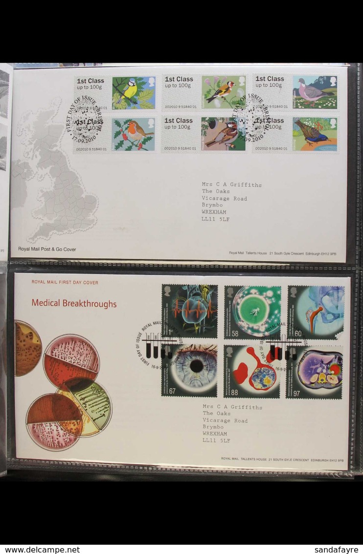 2005-2010 COMMEMORATIVE FDC's COMPLETE An Attractive All Different Collection Of Illustrated Royal Mail Covers In A Pair - FDC