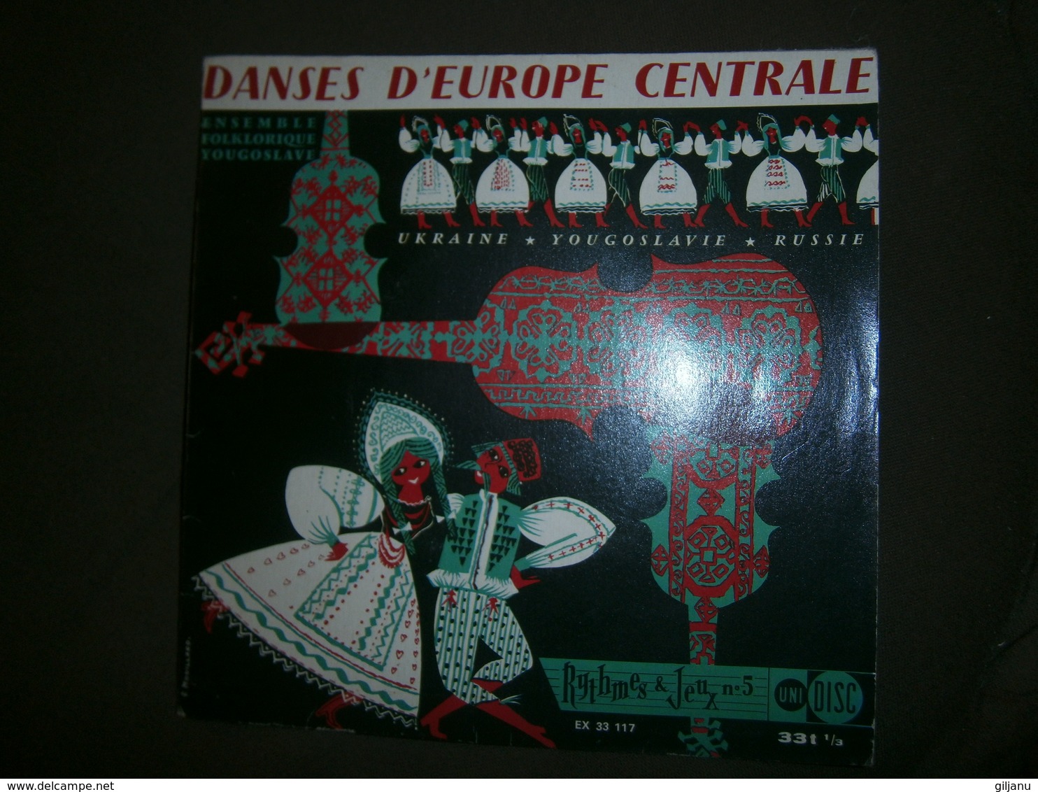 45 T  DANSES D EUROPE CENTRALE - Música Del Mundo