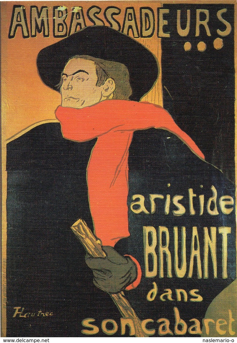 CPSM Musée Toulouse LAUTREC Albi -Affiche Ambassadeurs - Aristide Bruant - Musées