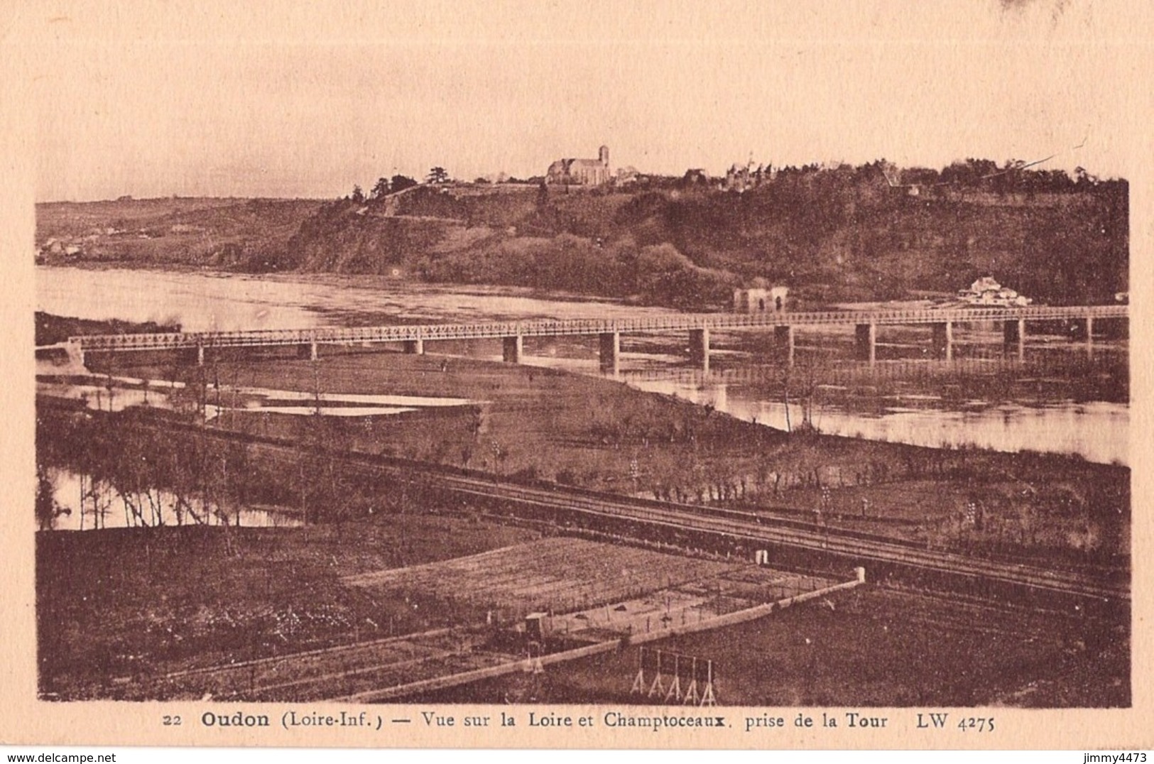 CPA - Vue Sur La Loire Et Champtoceaux Prise De La Tour L W  4275 - OUDON 44 Loire Inf. - N° 22 - Edit. F. Chapeau Nan - Oudon