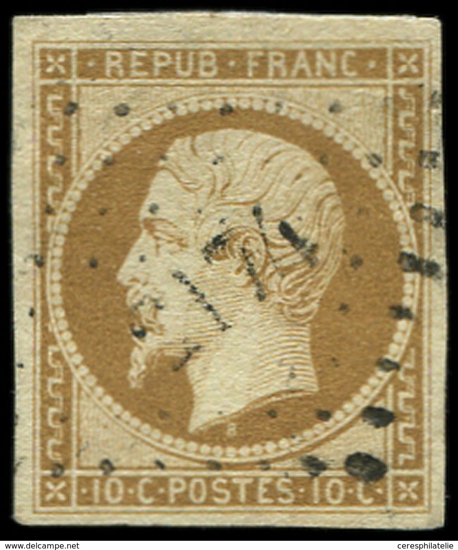 PRESIDENCE - 9a   10c. Bistre-brun, Obl. PC 2174, TB. C - 1852 Luis-Napoléon
