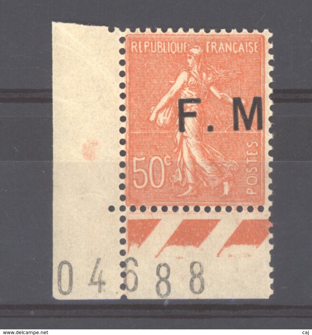 06817  -  France  -  FM  :  Yv   6a  **  Variété : Sans Point Après Le M - Timbres De Franchise Militaire