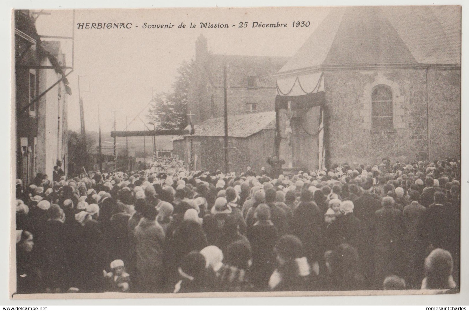 CPA 44 HERBIGNAC Souvenir De La Mission 25 Décembre 1930 - Herbignac