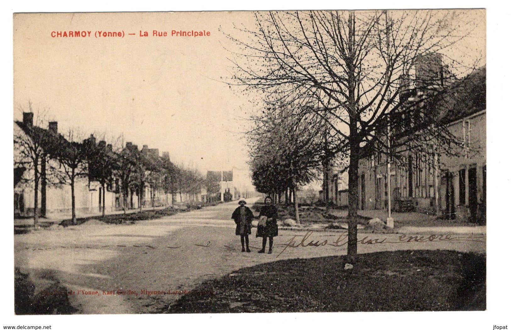 89 YONNE - CHARMOY La Rue Principale - Charmoy