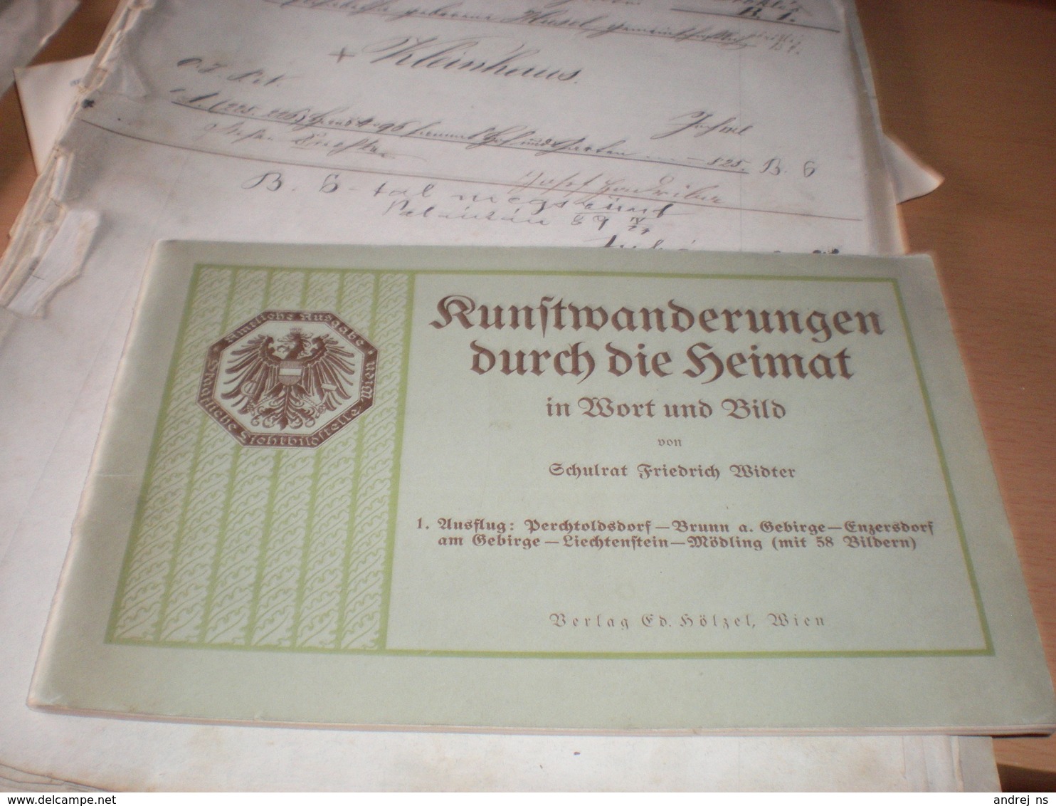 Wien Runftwanderungen Durch Die Seimat In Wort Und Bild  55 Pages - Old Books