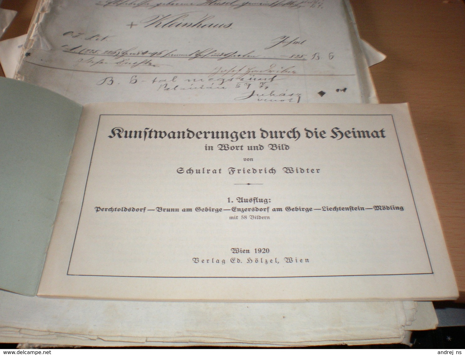 Wien Runftwanderungen Durch Die Seimat In Wort Und Bild  55 Pages - Libri Vecchi E Da Collezione