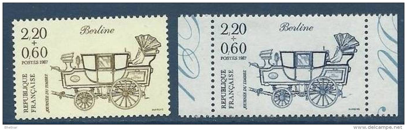 FR YT 2468 & 2469 " Journée Du Timbre " 1987 Neuf** - Unused Stamps