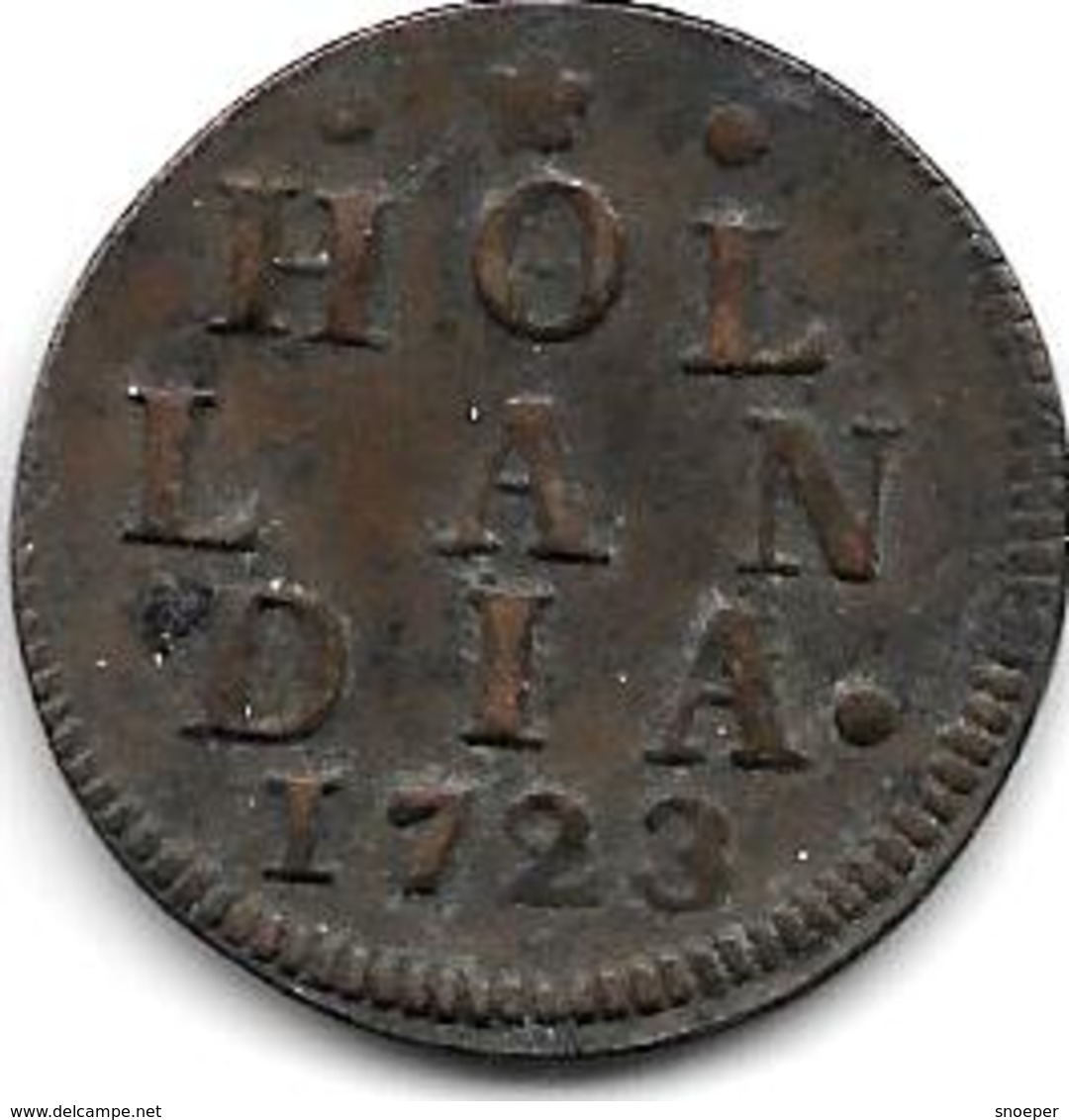 * Holland Duit 1723 Xf !!! - Monnaies Provinciales