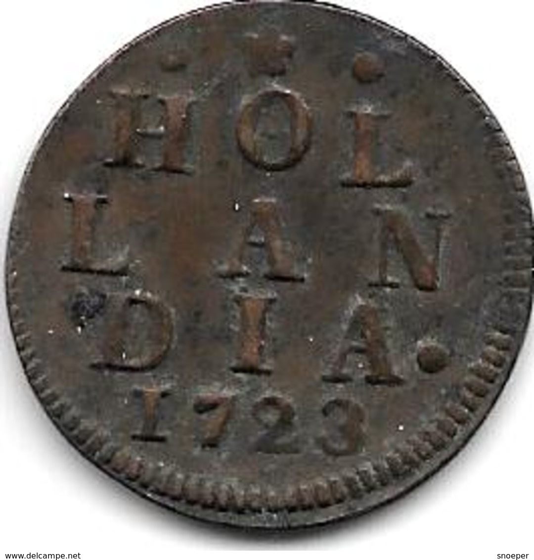 * Holland Duit 1723 Xf !!! - Monedas Provinciales