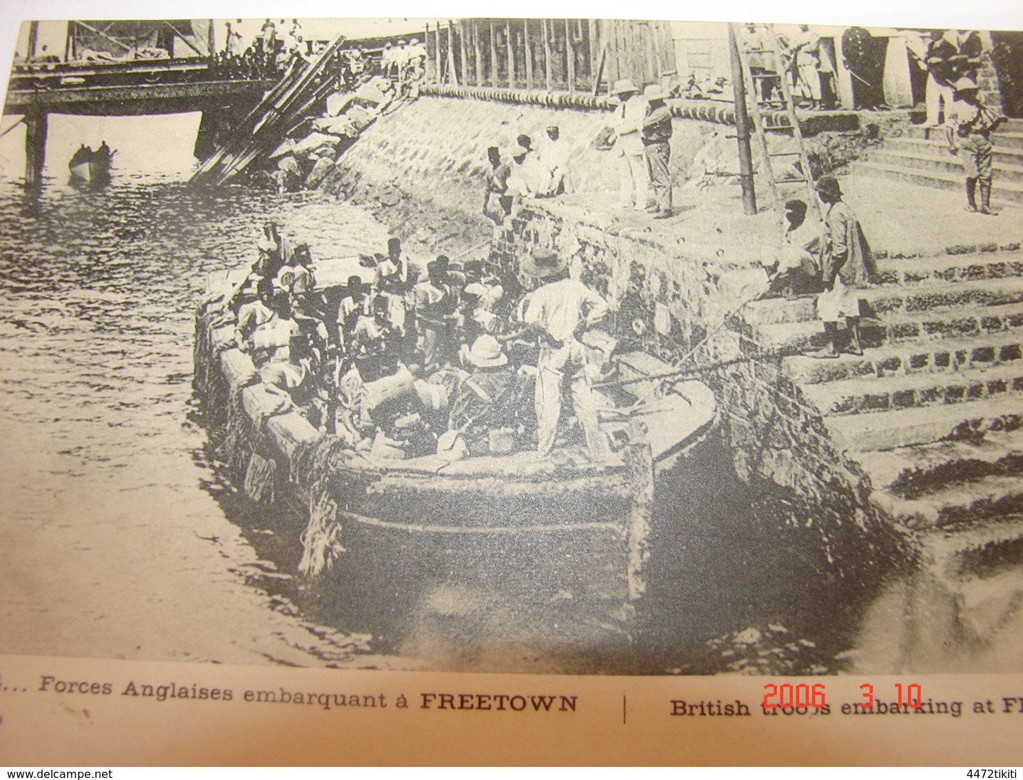 C.P.A.- Afrique - Sierra Léone - Freetown - Forces Anglaises Embarquent - 1914 - SUP (AX 91) - Sierra Leone