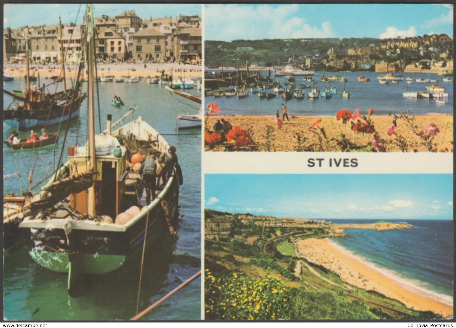 Multiview, St Ives, Cornwall, 1971 - Murray King Postcard - St.Ives