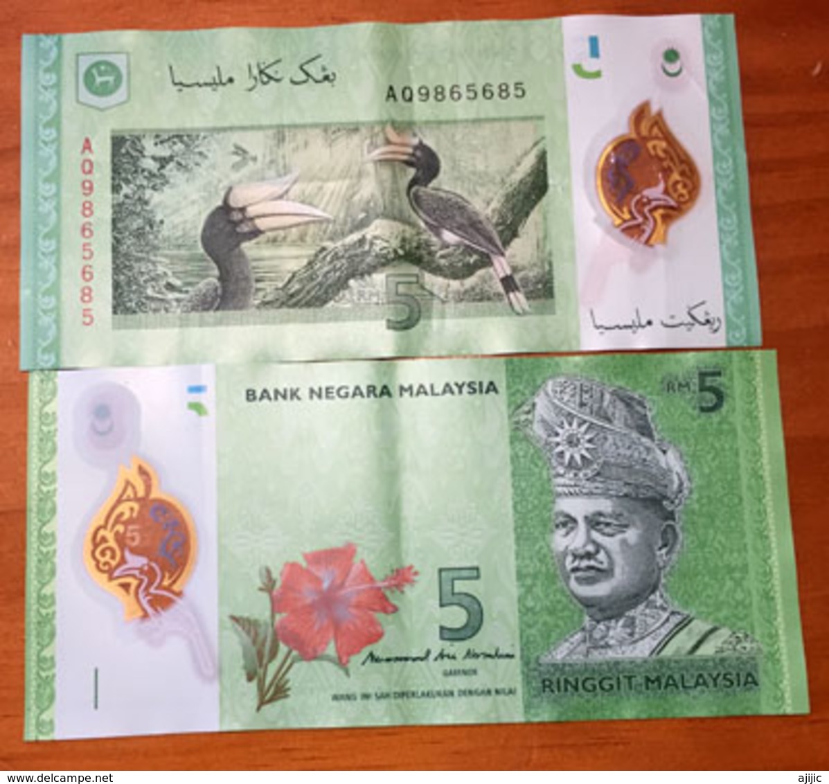 Brand New  5  MYR Ringgit. ,    Photo, Recto Verso - Malaysia