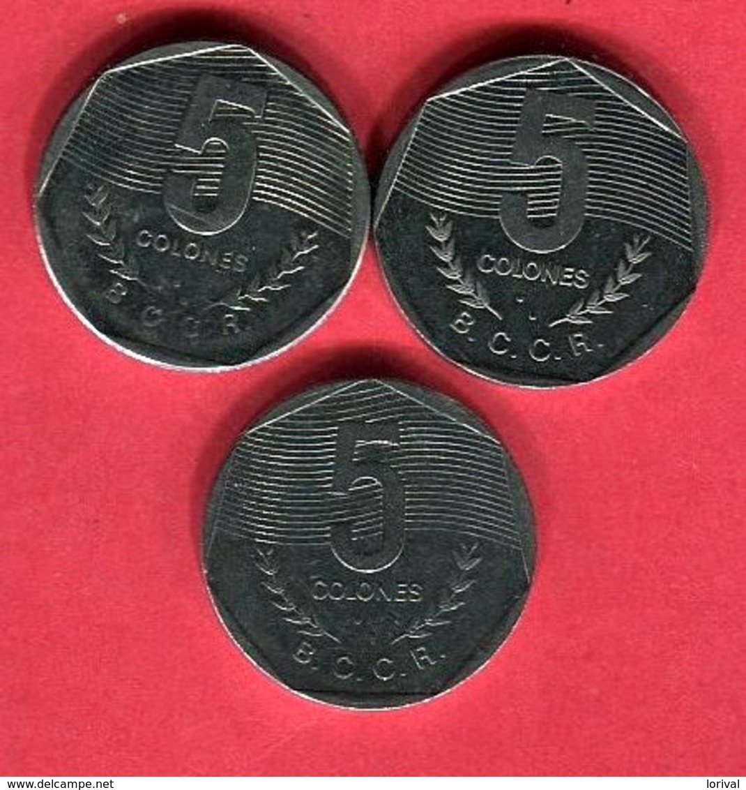 LOT3 MONNAIES DIFFERENTES TB+ 4,5 - Costa Rica