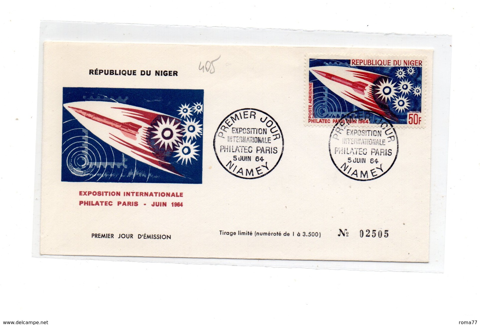 LAB405 - NIGER 1964  ,   Fdc Commemorativa. - Africa