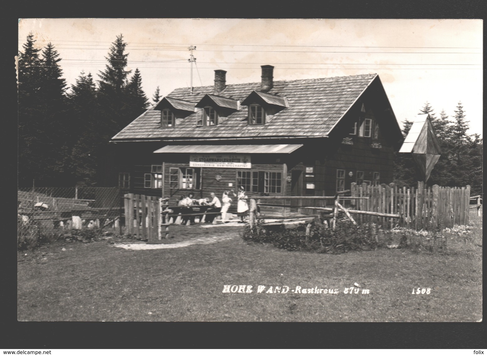 Grünbach An Der Schneeberg - Hohe Wand - Rastkreuz - Stoanwandlerhütte - Schlag Hütte - 1958 - Foto Egelseer - Schneeberggebiet