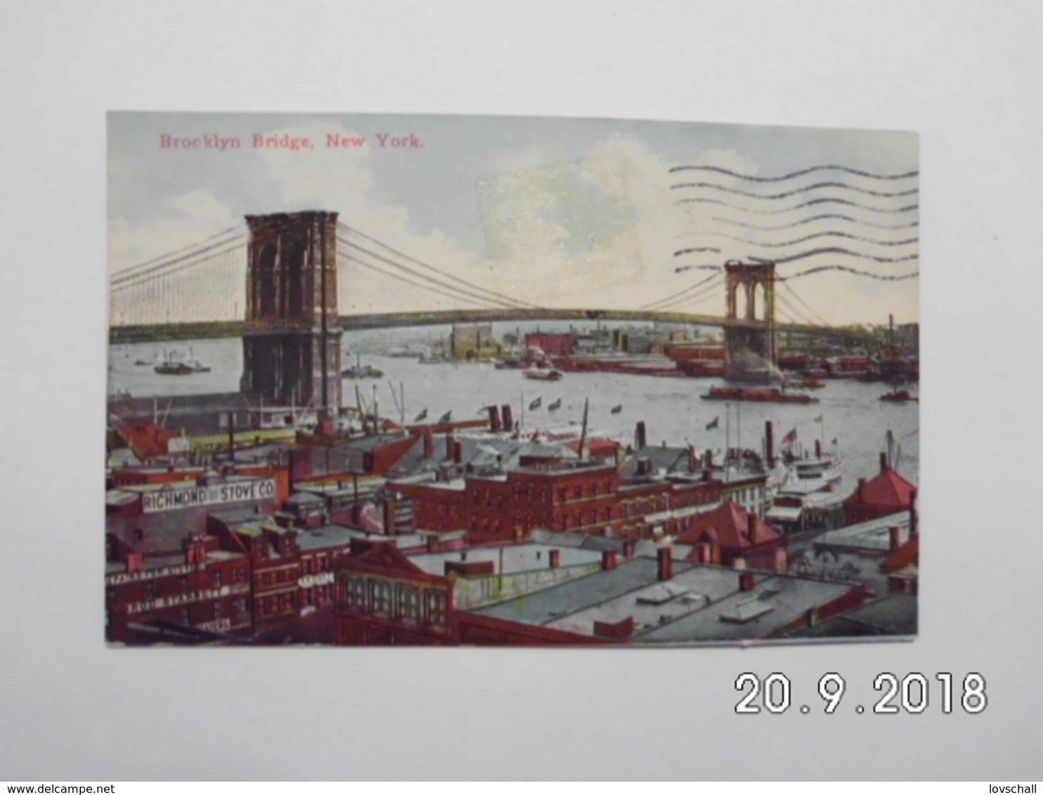 New York. - Brooklyn Bridge. (30 - 9 - 1912) - Broadway