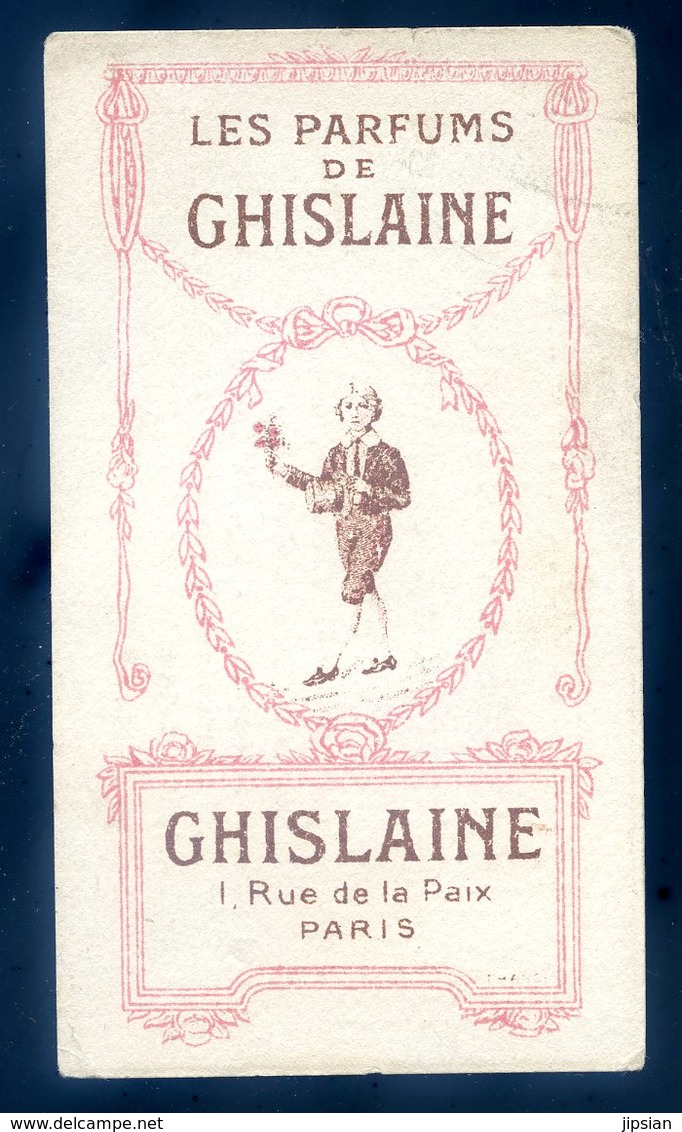 Carte Parfumée Les Parfums De Ghislaine 1 Rue De La Paix Paris -- Maison Chevalier Boulevard Du Montparnasse   SEPT18-13 - Antiquariat (bis 1960)