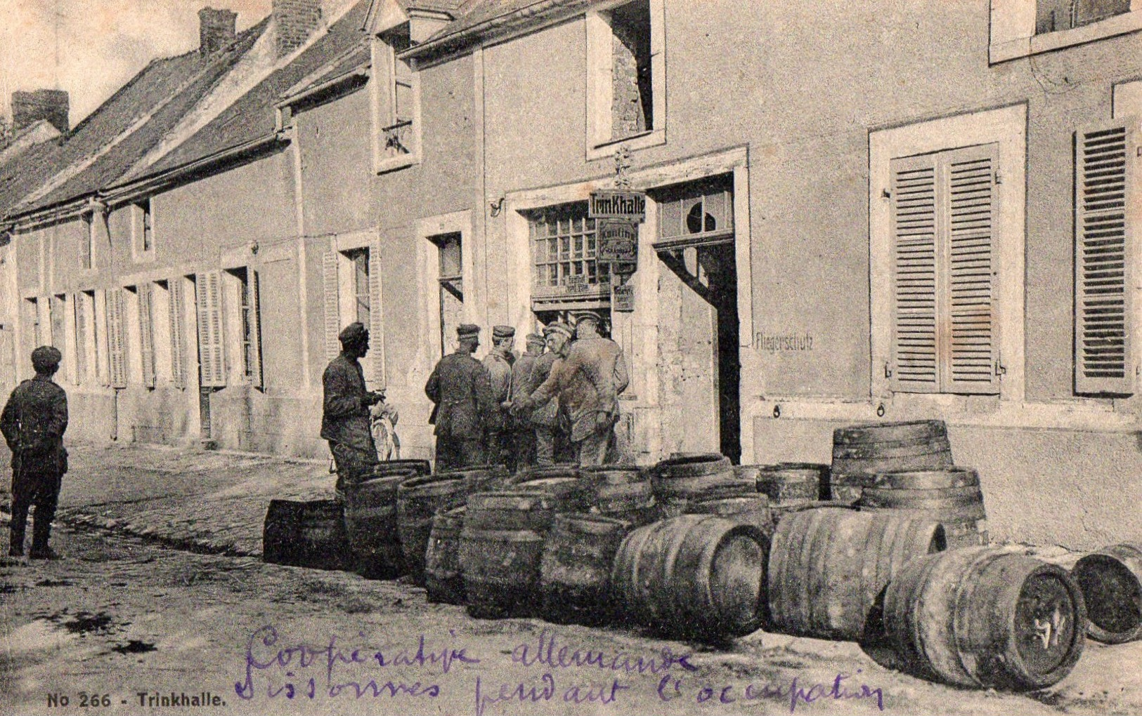 02 Sissonne Pendant L'occupation - Trinkhalle - Coopérative Allemande - Non Circulée - Sissonne